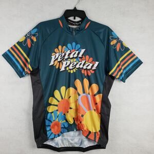 Its In My Heart Women's 2XL Petal Pedal Cycling Jersey Colorful Flower Power